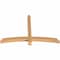 Ekena Millwork Bellingham Timber Gable Bracket, Western Red Cedar, 60"W x 40"H x 3 1/2"D x 3 1/2"F, 16/12 Pitch GBW060X40X0404BEL00SWR - alternate 3